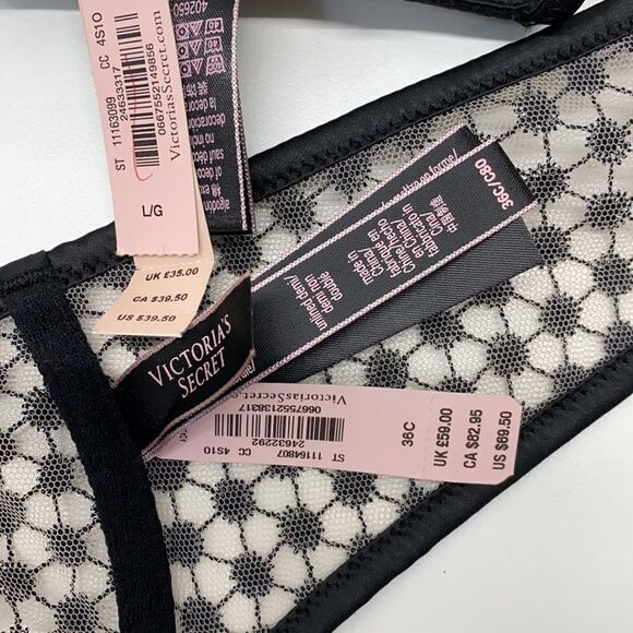 NEW VICTORIA SECRET BRA 36C PANTY Large Set - Picture 12 of 12